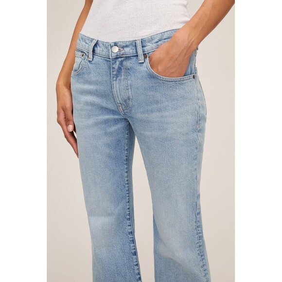 Marissa Webb Cal Low Rider Vintage Cropped Light Blue Vintage Wash Womens Size 2 - Picture 5 of 11